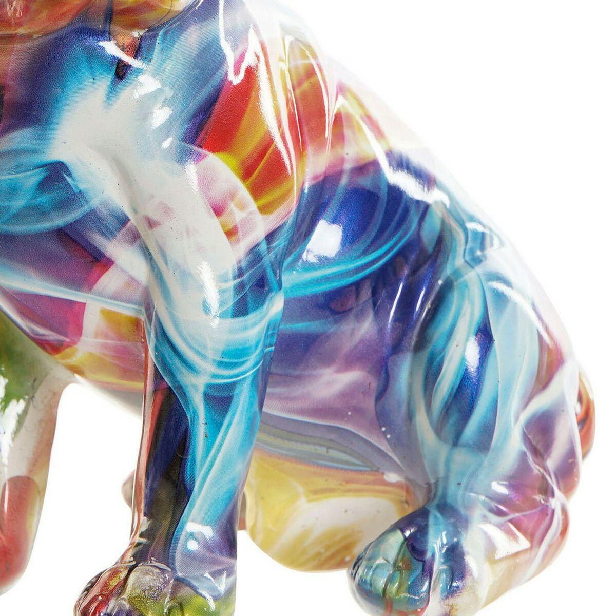 Figura Decorativa DKD Home Decor 18,5 x 11,5 x 23,5 cm Multicolor Perro (2 Unidades)
