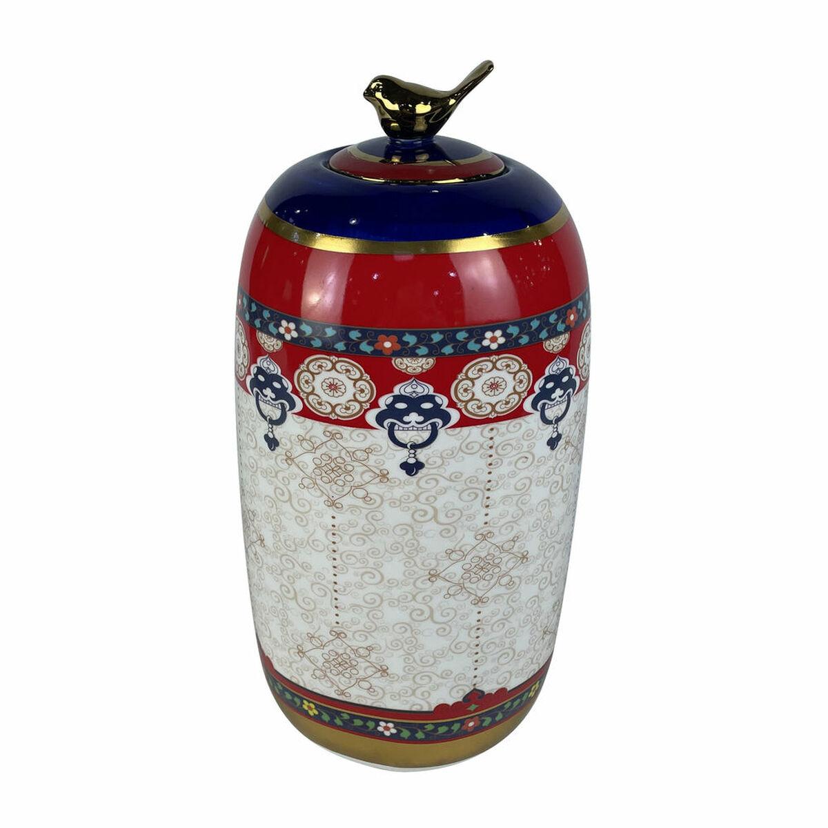 Jarrón DKD Home Decor Porcelana Shabby Chic (16 x 16 x 32 cm)