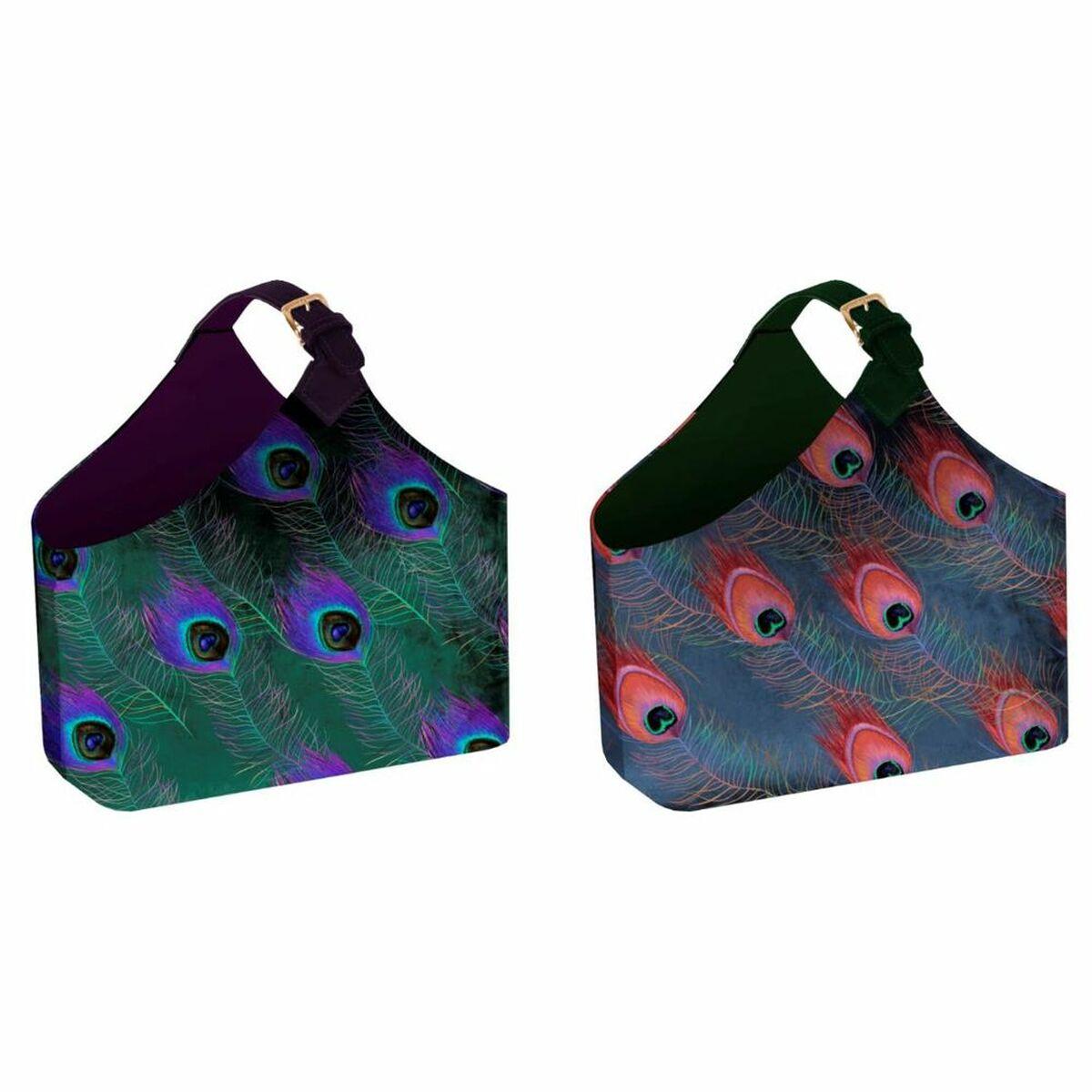 Revistero DKD Home Decor Poliéster (2 pcs) (45 x 20 x 40 cm)