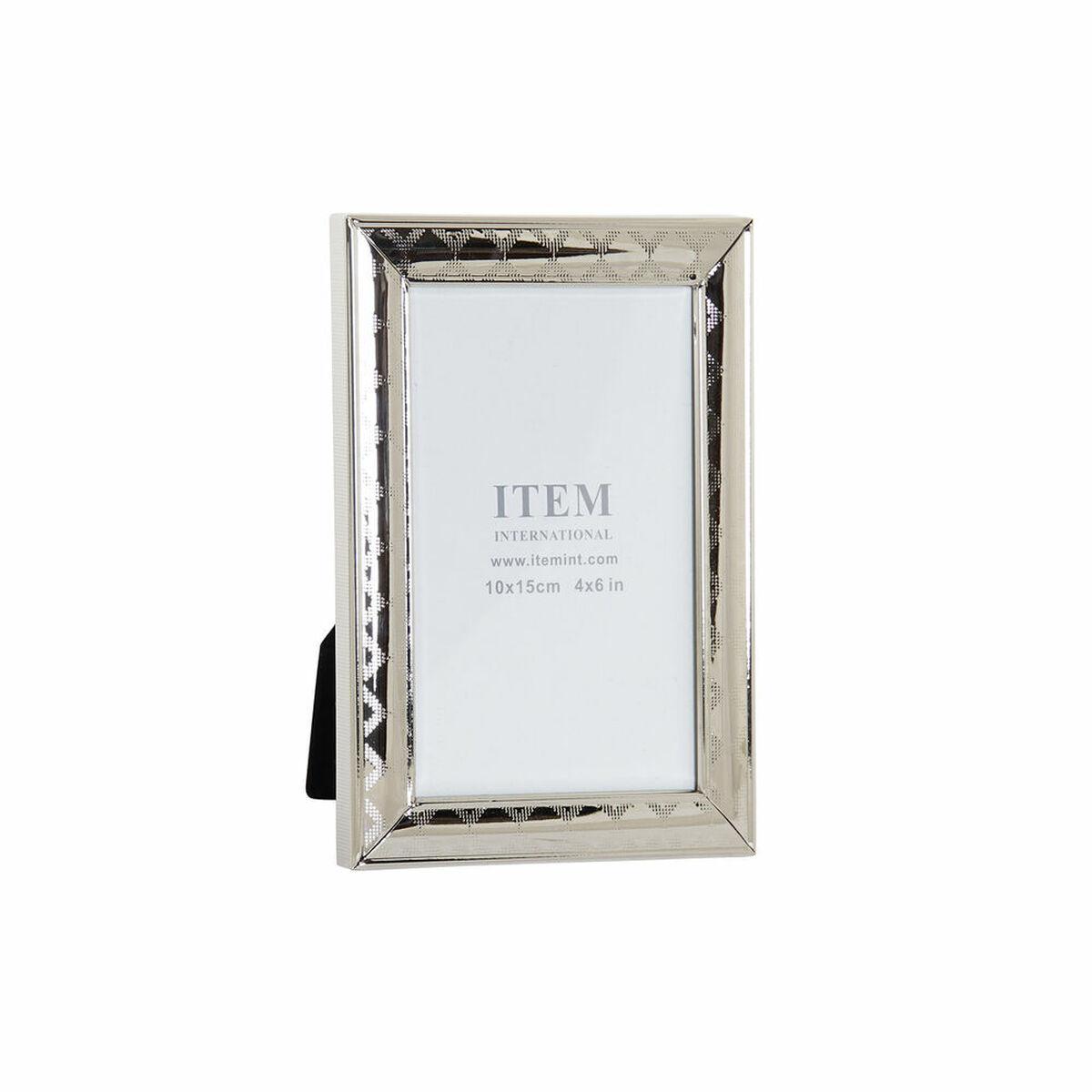 Marco de Fotos DKD Home Decor Plateado Metal Papel Cristal Plástico Madera MDF Tradicional