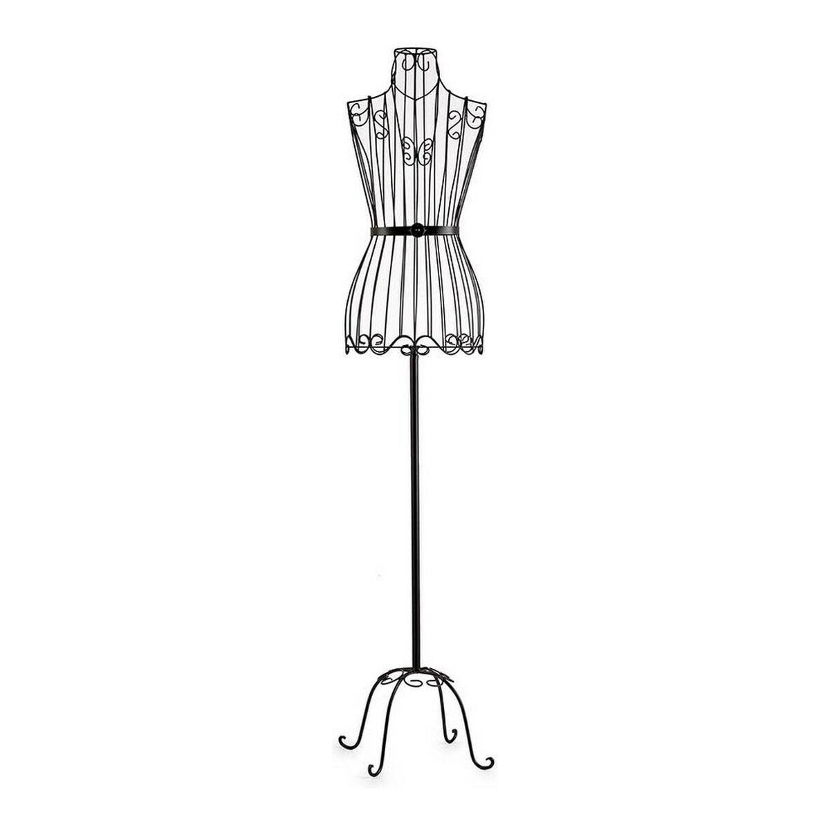 Maniquí Negro Metal (42 x 162 x 42 cm)