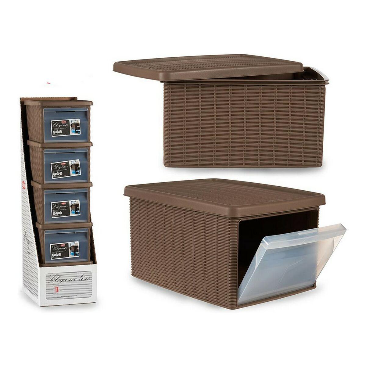 Caja con Tapa Stefanplast Stefanplast_30002 29 x 21 x 39 cm Beige