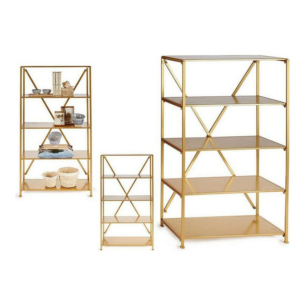 Estantería Dorado Metal (36 x 156 x 86 cm)