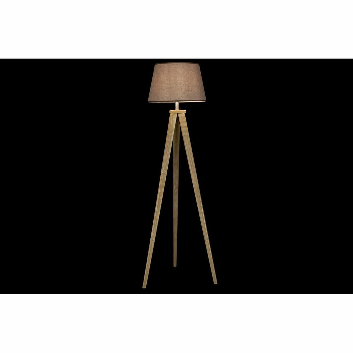 Lámpara de Pie DKD Home Decor 40 x 40 x 154 cm Natural Gris Marrón 250 V 60 W Pino (2 Unidades)
