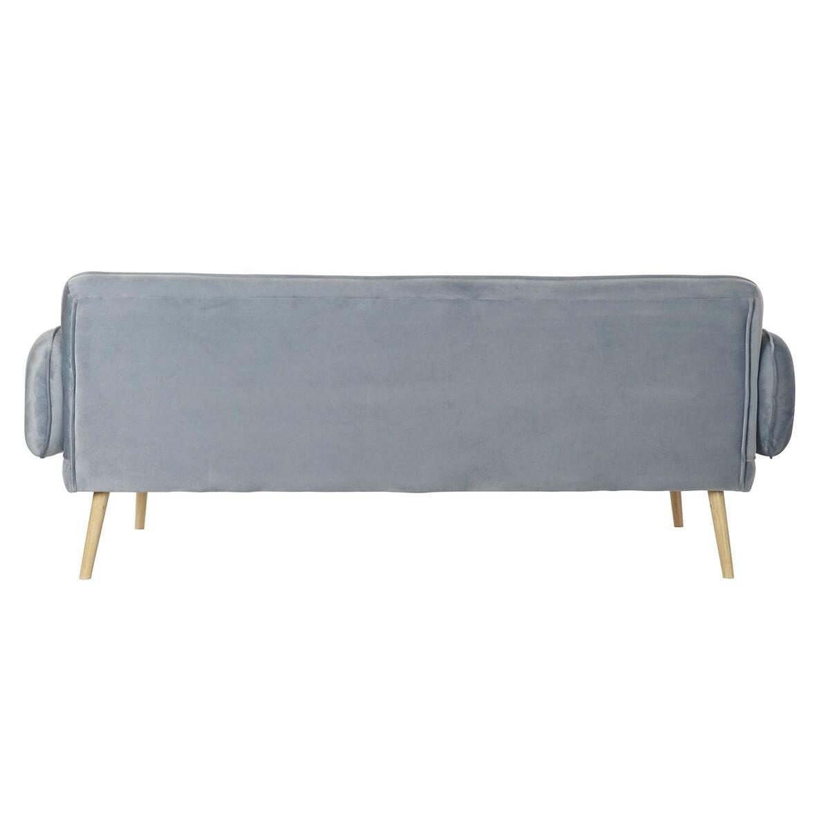 Sofá DKD Home Decor 200 x 85 x 80 cm Metal Terciopelo Azul cielo Plástico Moderno