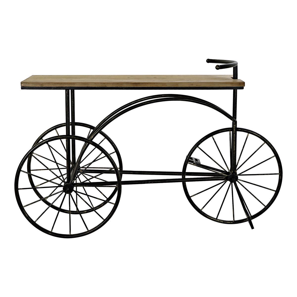 Consola DKD Home Decor Negro Metal Abeto 128 x 40 x 82 cm