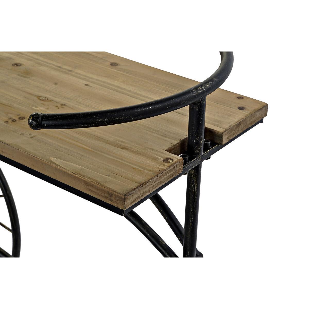 Consola DKD Home Decor Negro Metal Abeto 128 x 40 x 82 cm