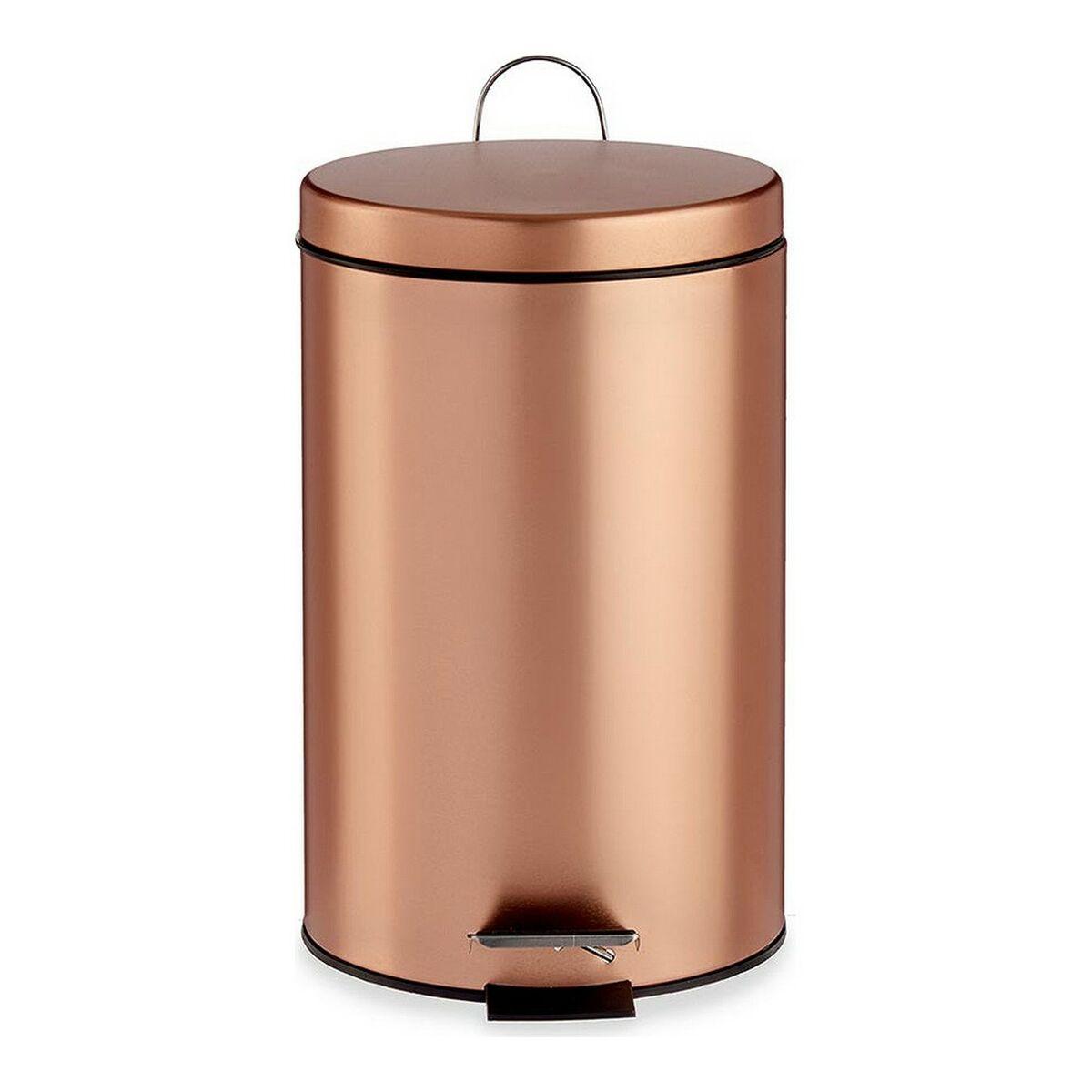 Papelera con Pedal Berilo B0988A 12L Cobre 12 L