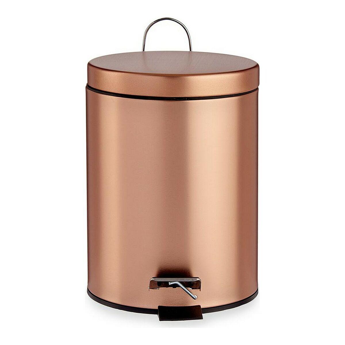 Papelera con Pedal Berilo B0988A 5L Cobre 5 L