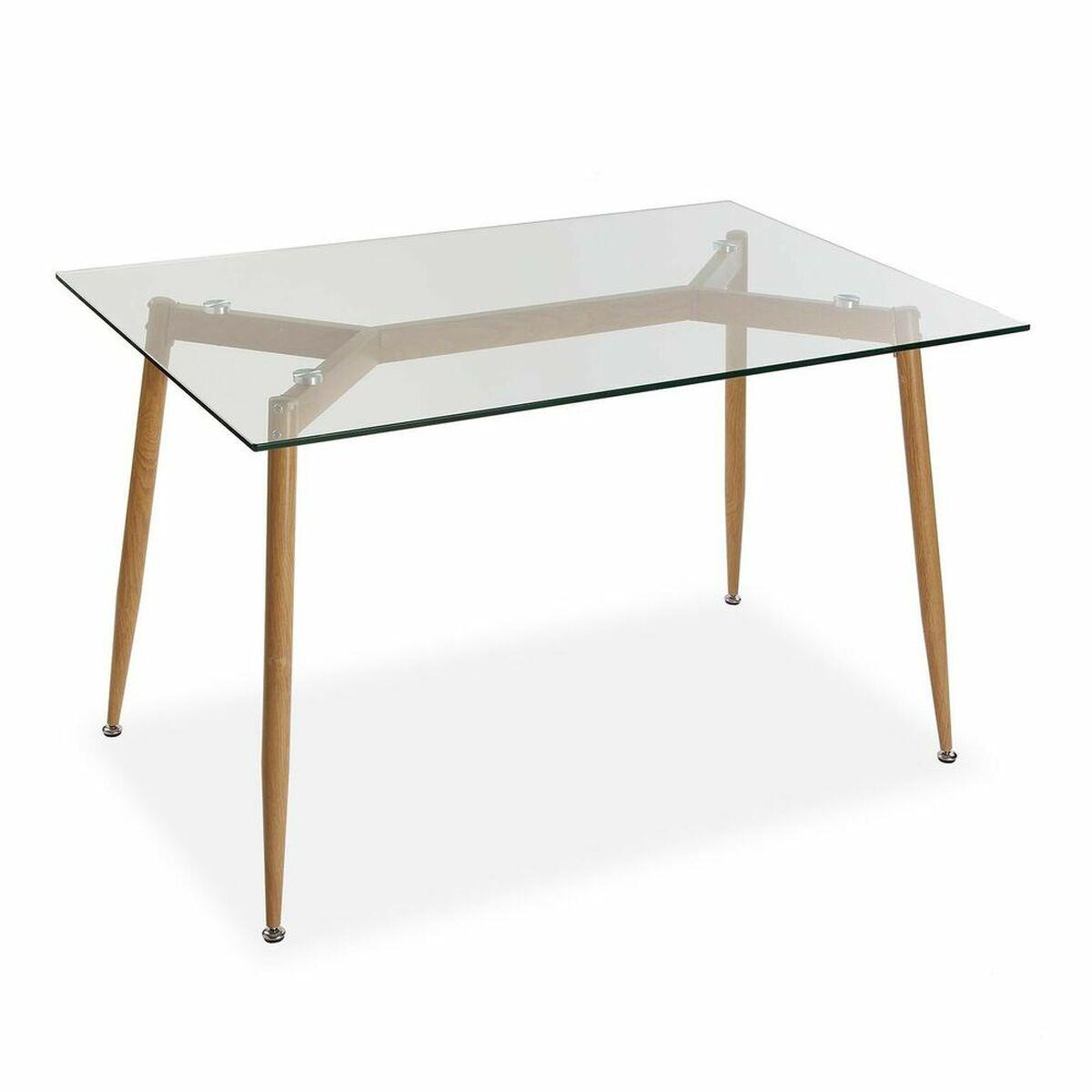 Mesa auxiliar Versa Rebecka Cristal Metal (80 x 75 x 120 cm)