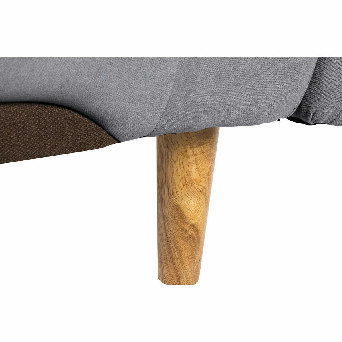 Sofá Cama DKD Home Decor Gris Poliéster Madera Plástico Moderno Scandi 190 x 75 x 75 cm