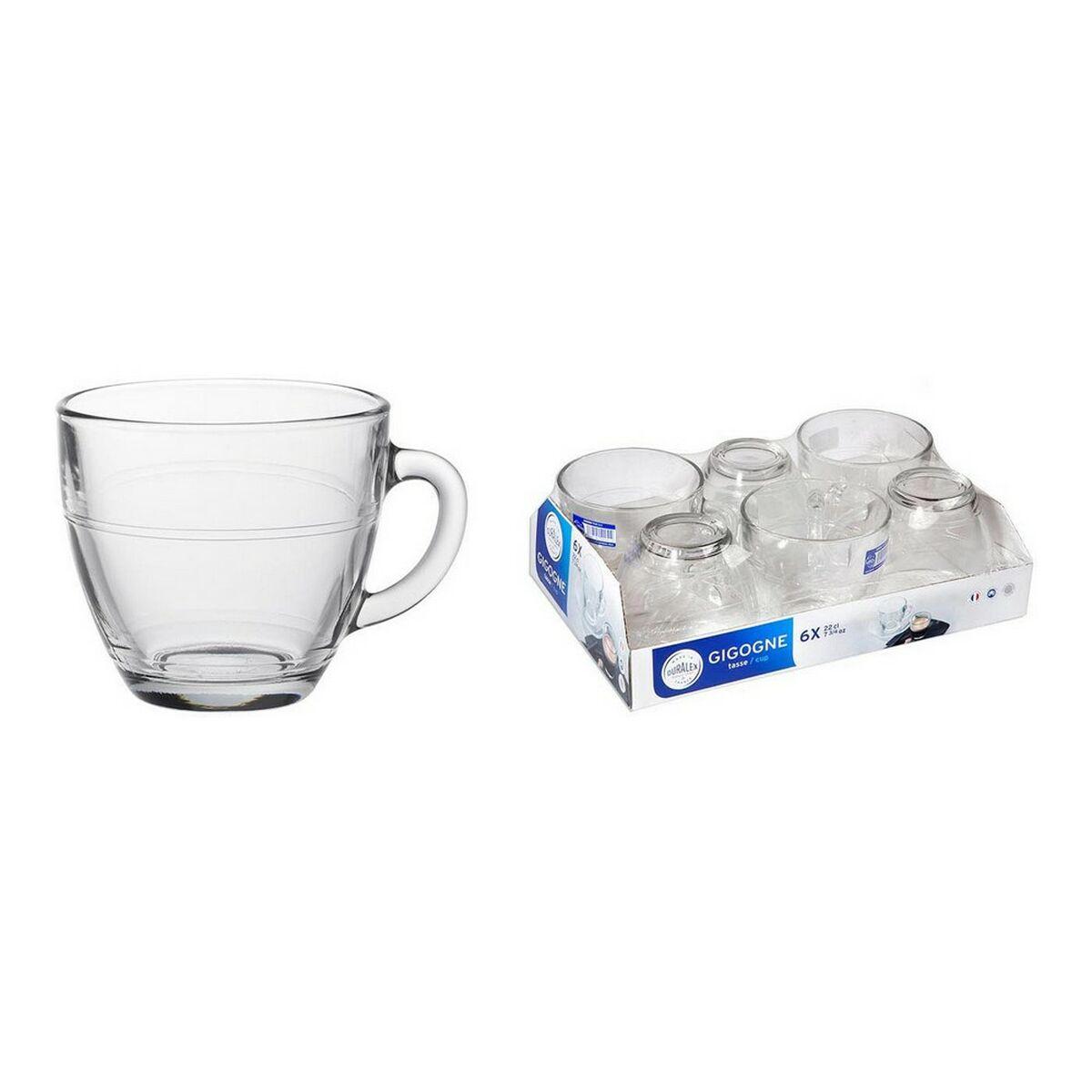 Juego de Tazas de Café Duralex Gigogne (220 ml) (6 uds)