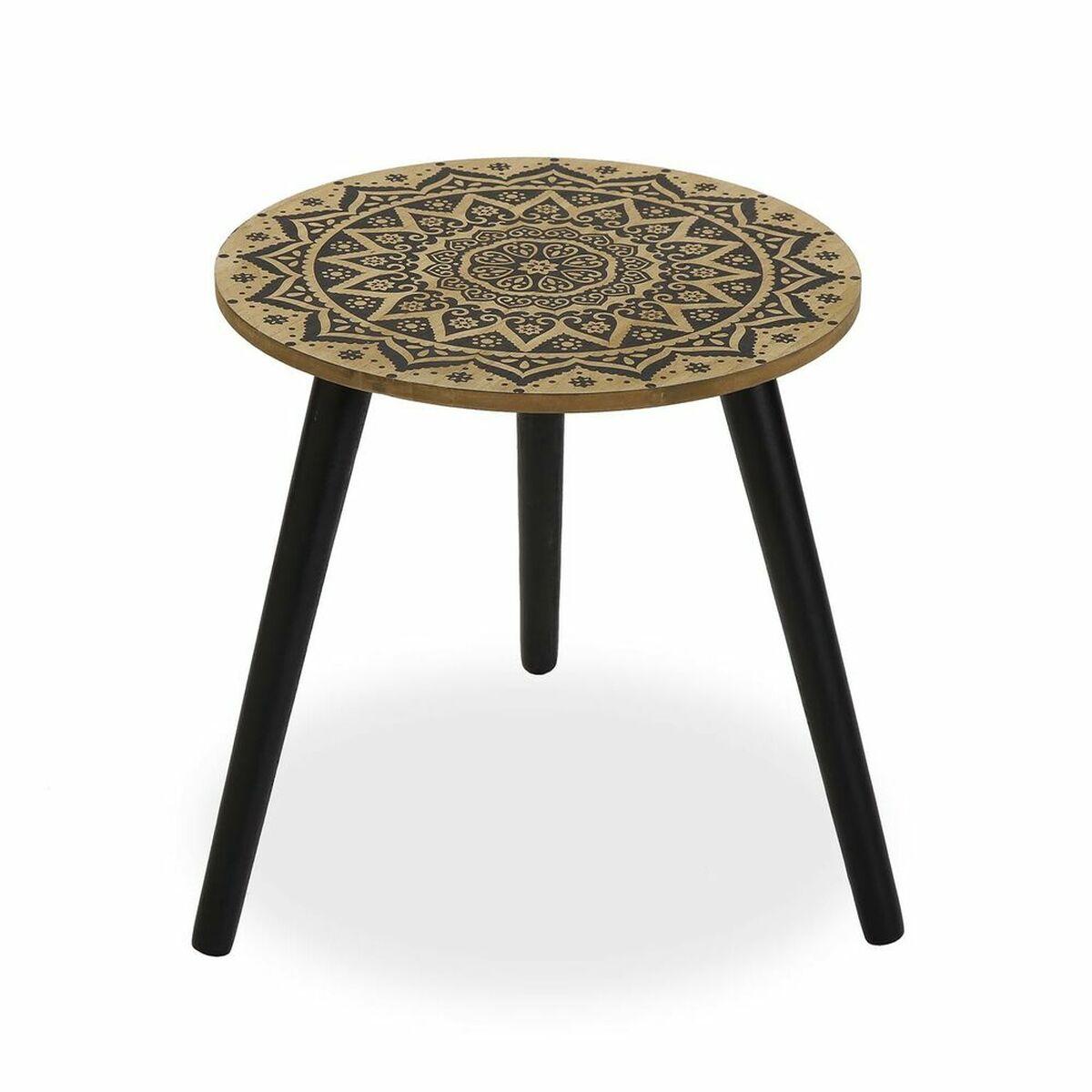 Mesa auxiliar Versa Metal Madera (39,5 x 43 x 39,5 cm)
