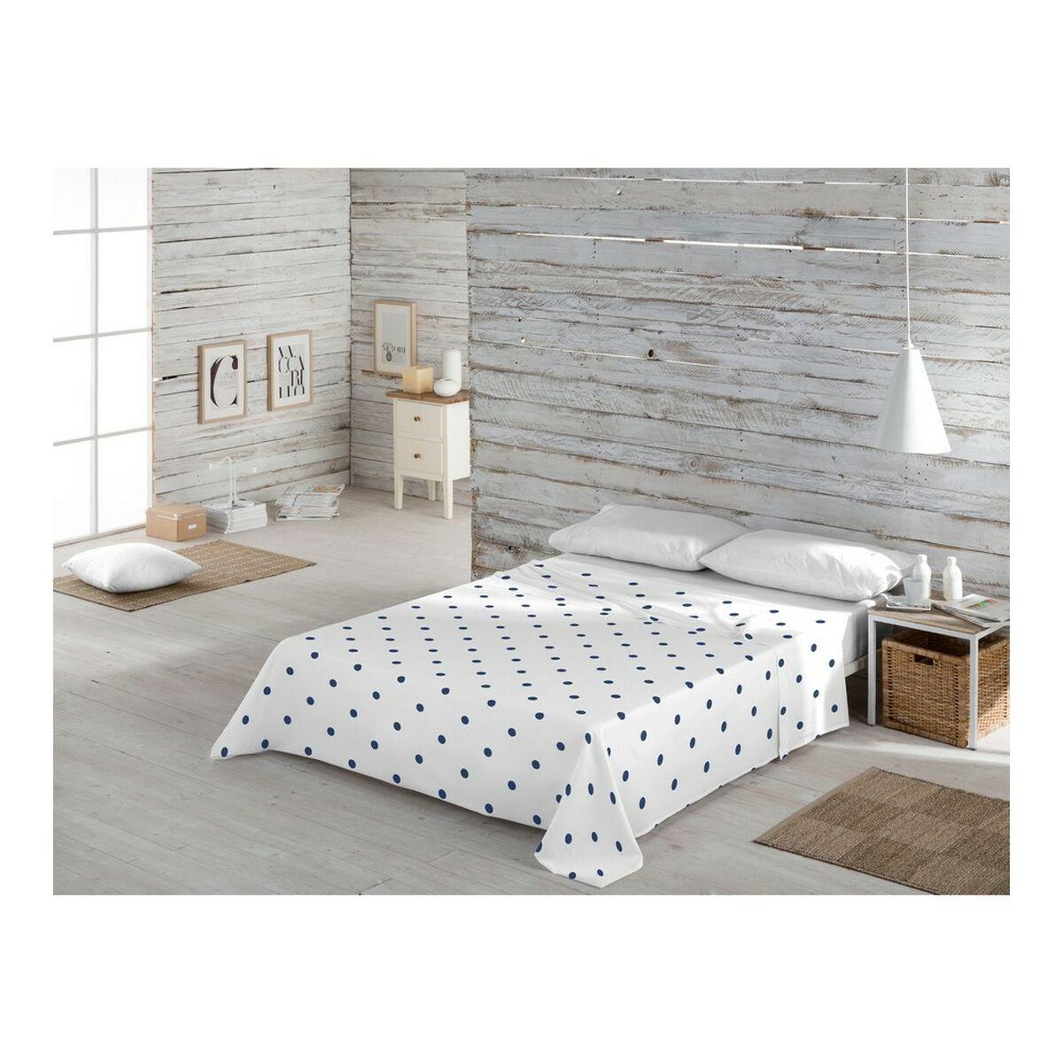 Sábana Encimera Popcorn Beca Blue 160 x 270 cm (Cama de 80/90)