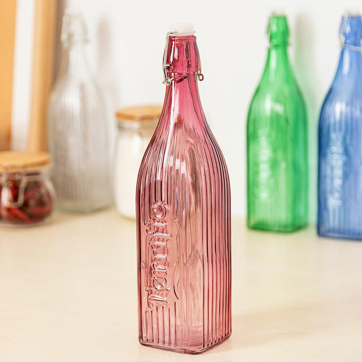 Botella Quid Viba Rosa 1 L Vidrio