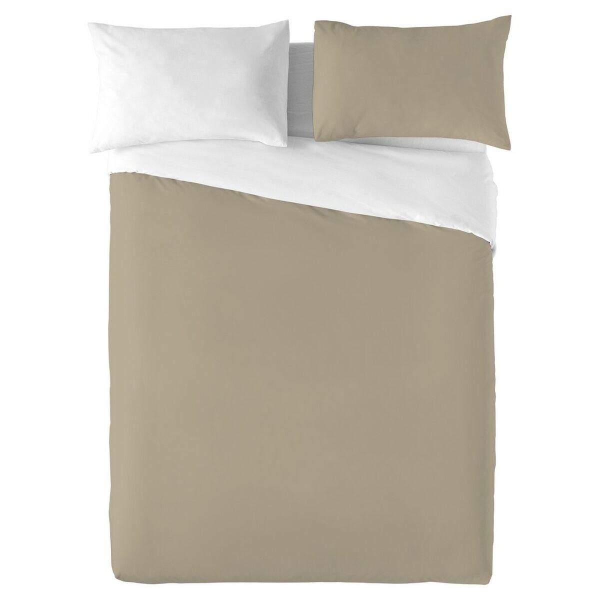 Funda Nórdica Naturals FUNDA NORDICA BICOLOR REVERSIBLE Blanco Beige Cama de 105 Cama de 105/110 180 x 220 cm 180 x 270 cm Rever