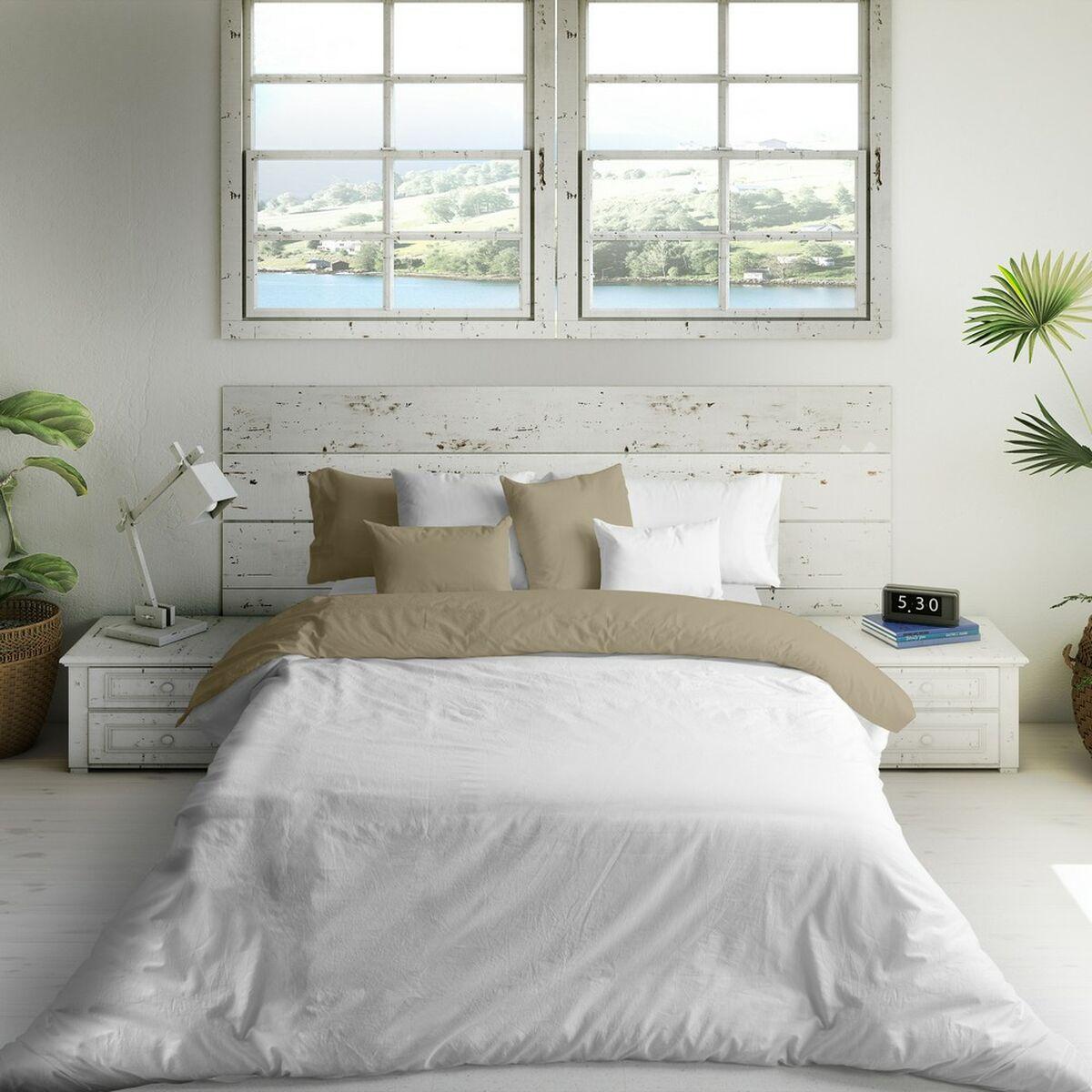 Funda Nórdica Naturals FUNDA NORDICA BICOLOR REVERSIBLE Blanco Beige Cama de 105 Cama de 105/110 180 x 220 cm 180 x 270 cm Rever