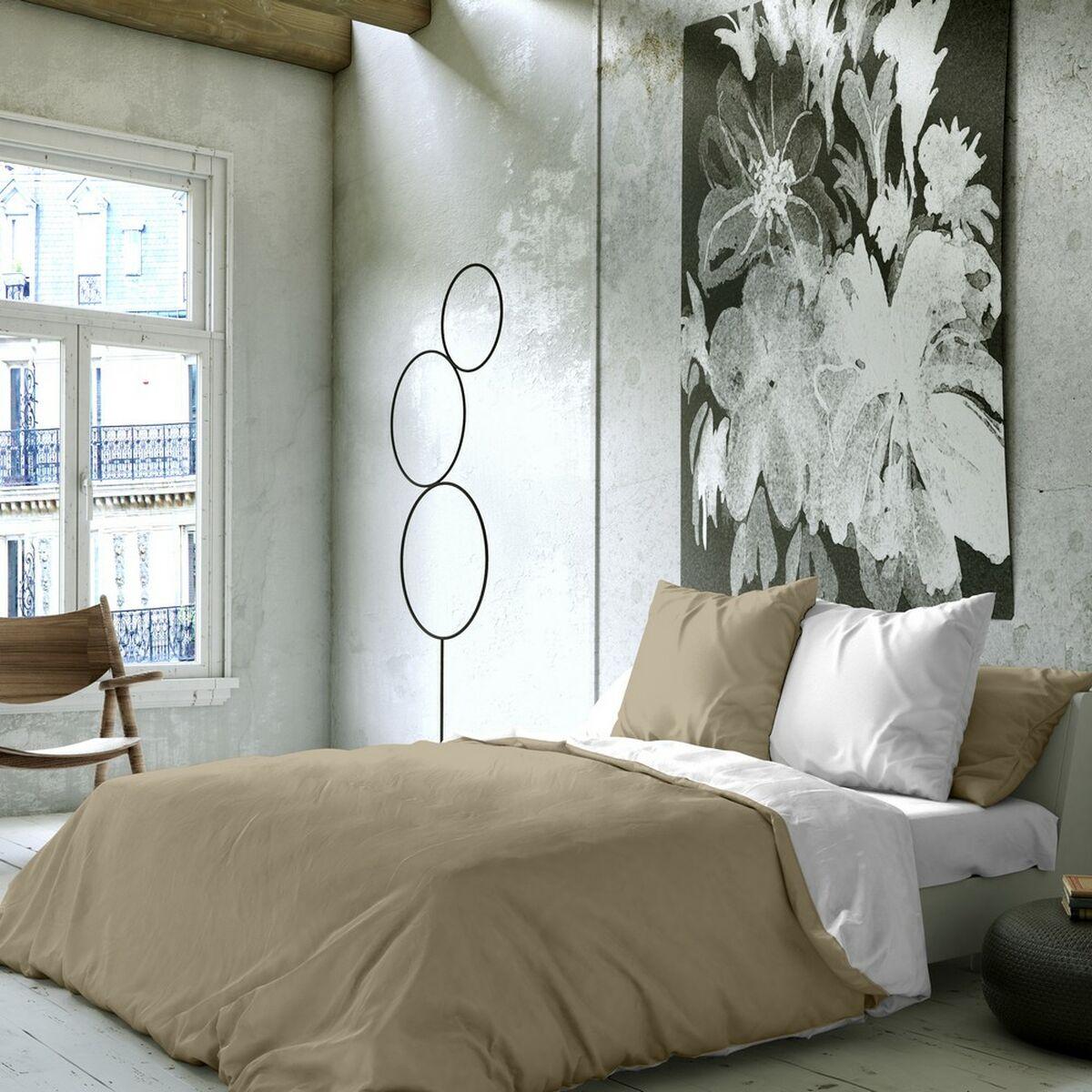 Funda Nórdica Naturals FUNDA NORDICA BICOLOR REVERSIBLE Blanco Beige Cama de 105 Cama de 105/110 180 x 220 cm 180 x 270 cm Rever