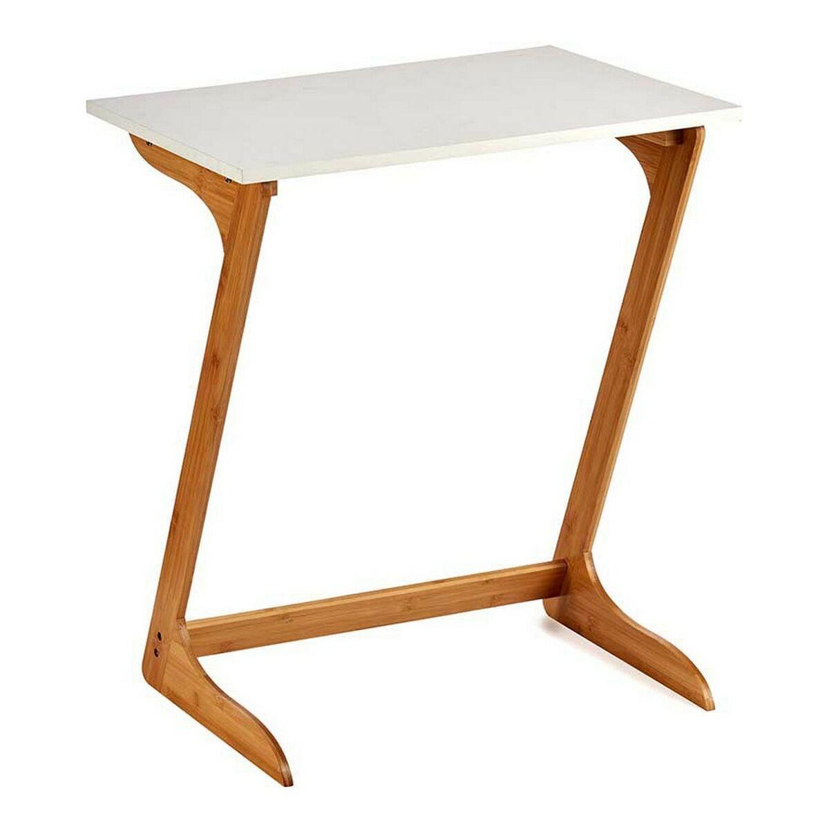 Mesa auxiliar Kinvara WD2021329426 Blanco Marrón Natural 40 x 68,5 x 60 cm
