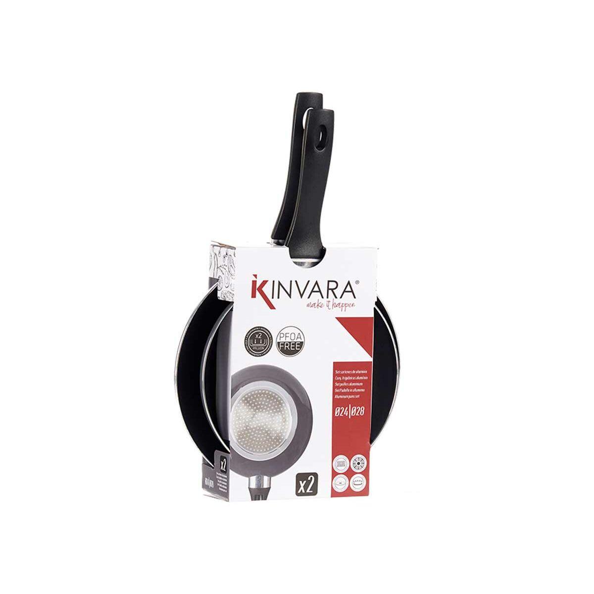 Set de Sartenes Kinvara Gris Aluminio