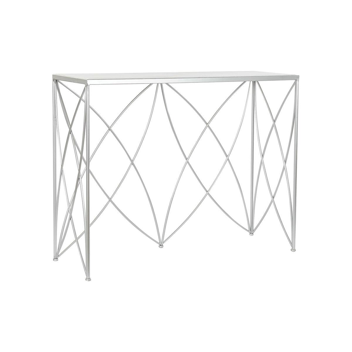 Recibidor DKD Home Decor Blanco Plateado 100 x 33 x 78 cm