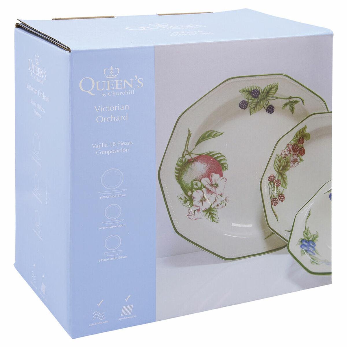 Vajilla Churchill Victorian Orchard Cerámica Loza 18 Piezas
