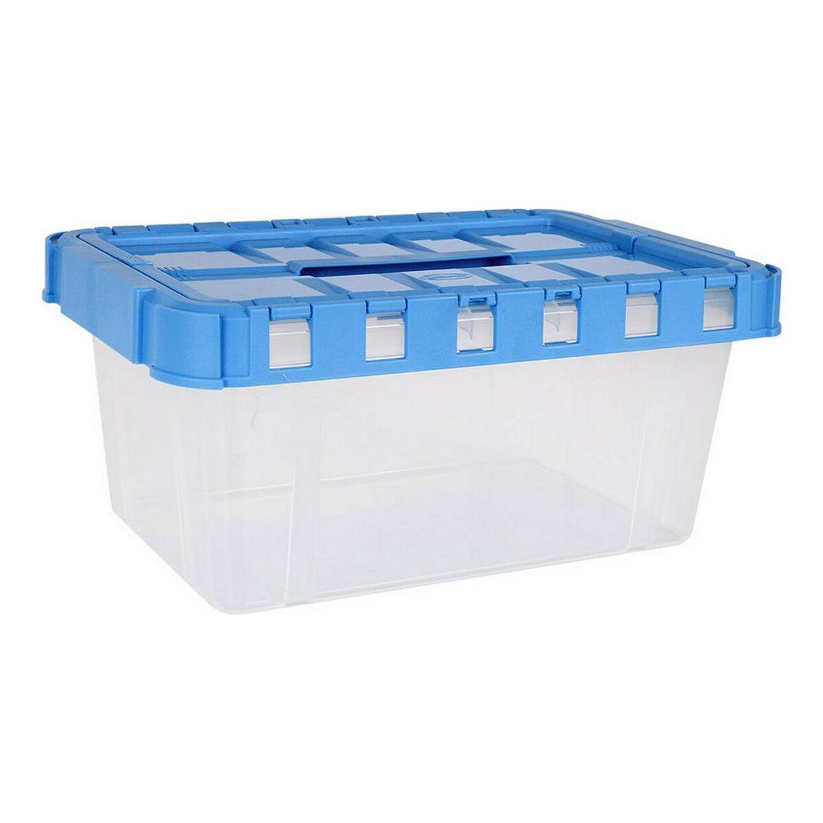 Caja de Almacenaje con Tapa Double Transparente Antracita