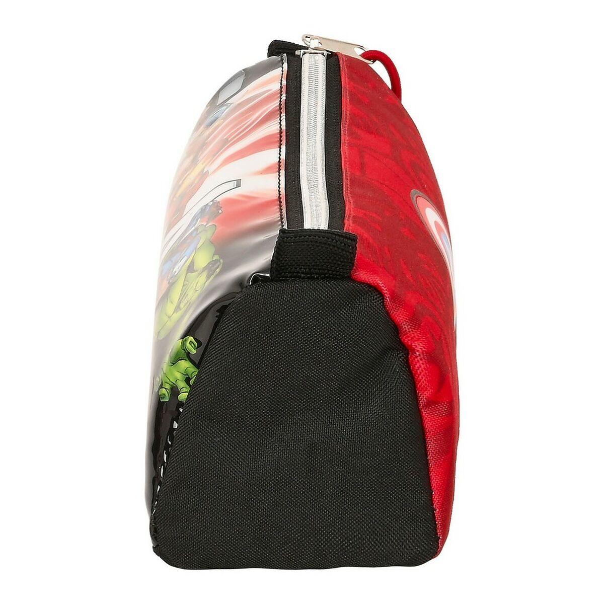 Estuche Escolar The Avengers Infinity Rojo Negro (21 x 8 x 7 cm)