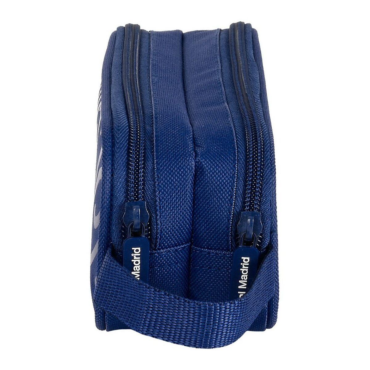 Estuche Escolar Real Madrid C.F. Azul (21 x 8 x 6 cm)