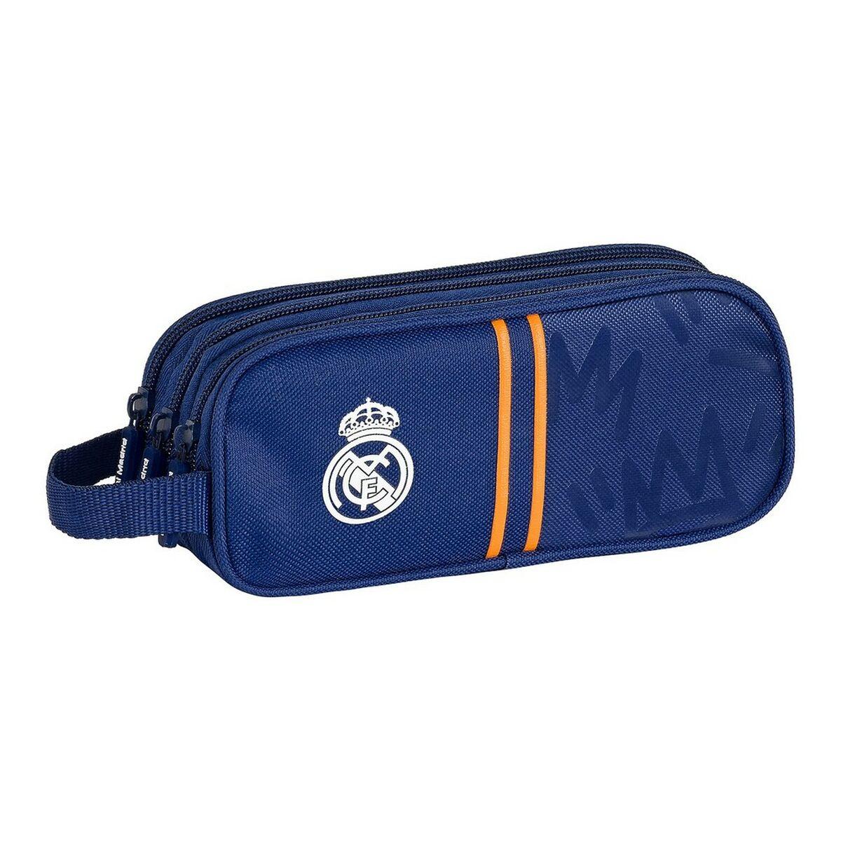 Estuche Escolar Real Madrid C.F. Azul (21 x 8.5 x 7 cm)