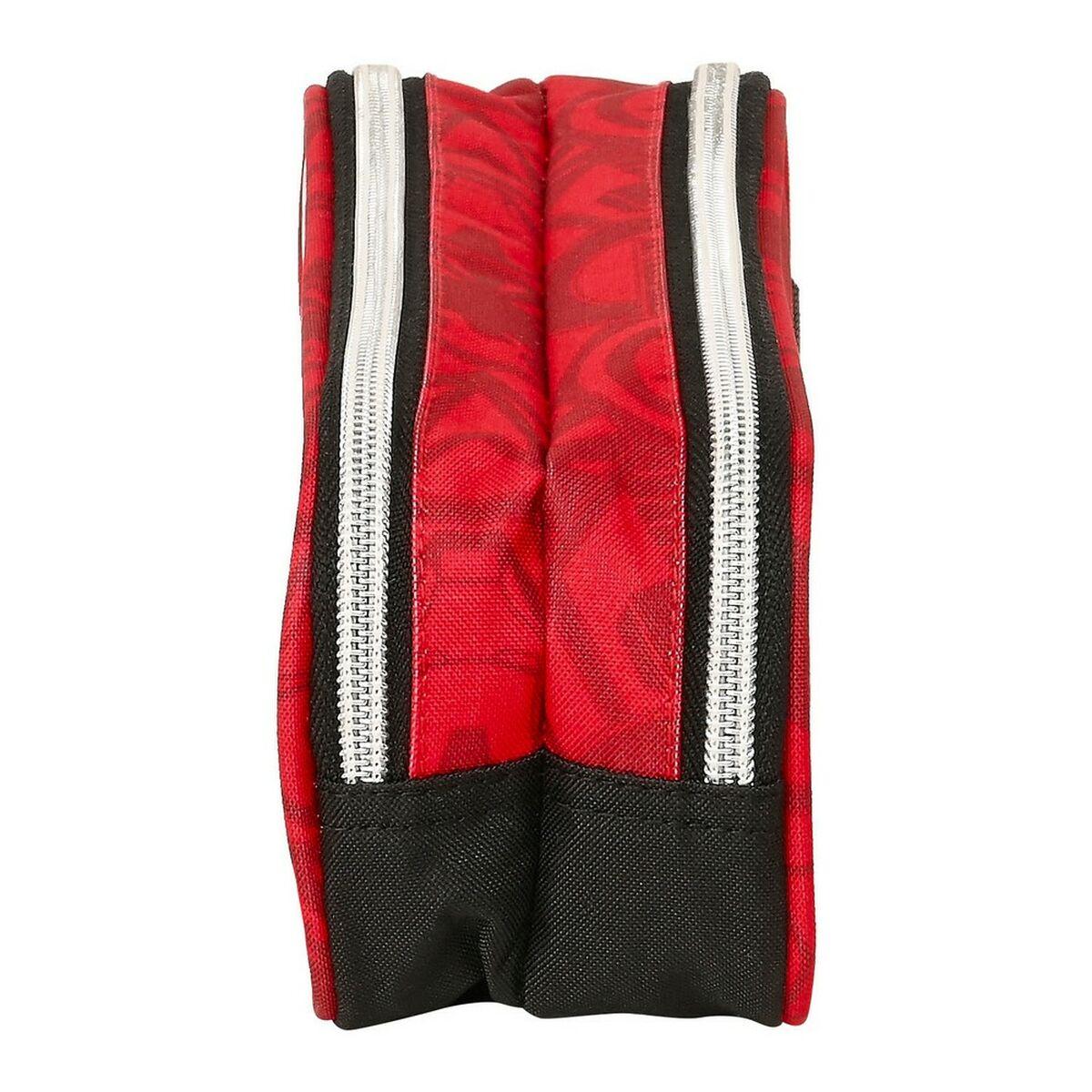 Estuche Escolar The Avengers Infinity Negro Rojo 21 x 8 x 6 cm
