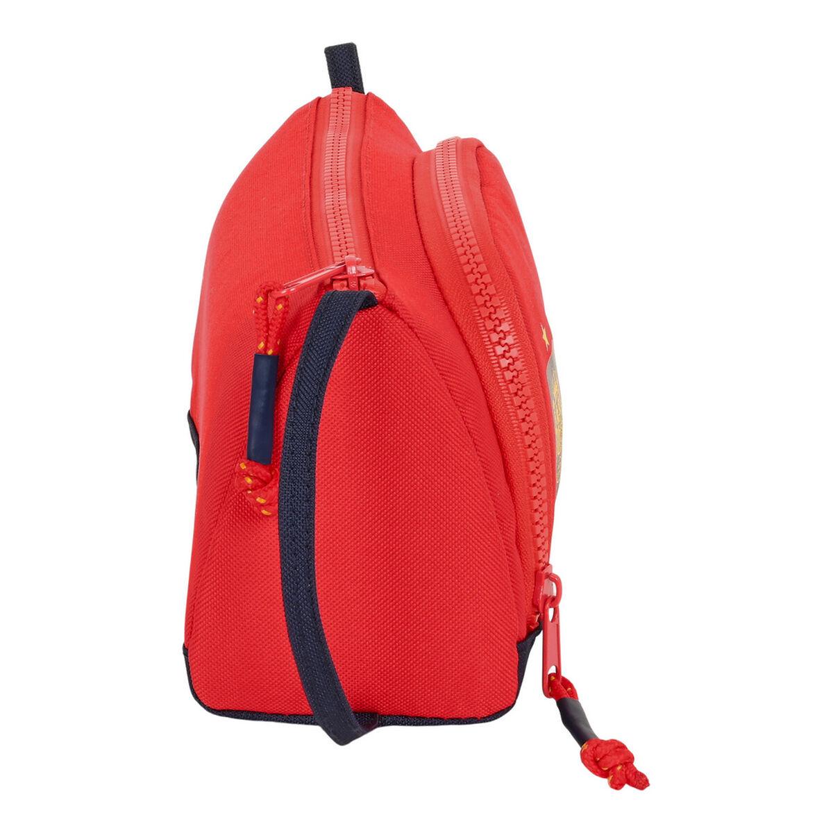 Estuche Escolar RFEF Azul Rojo 20 x 11 x 8.5 cm (32 Piezas)