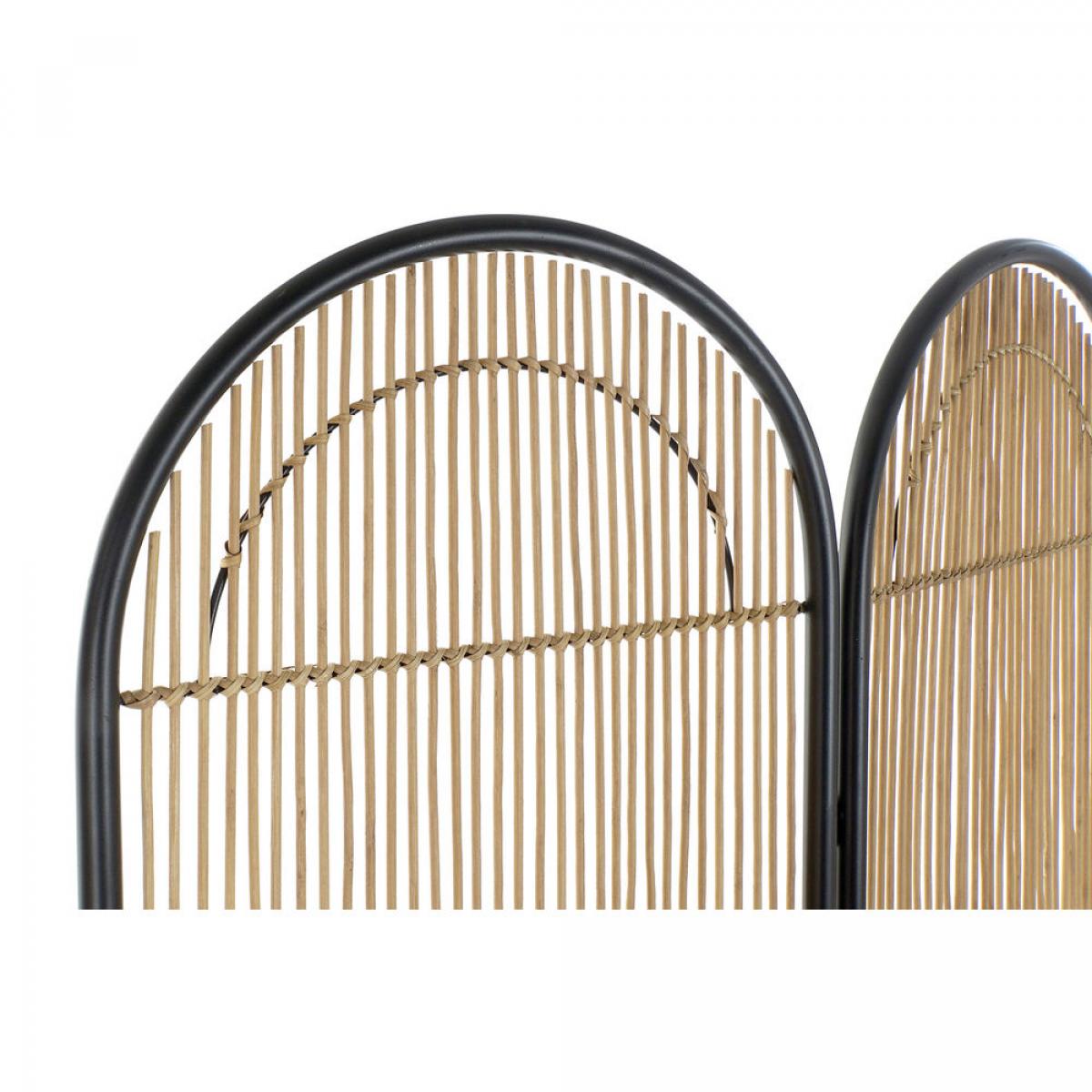 Biombo DKD Home Decor Metal Ratán (126 x 2 x 180 cm)