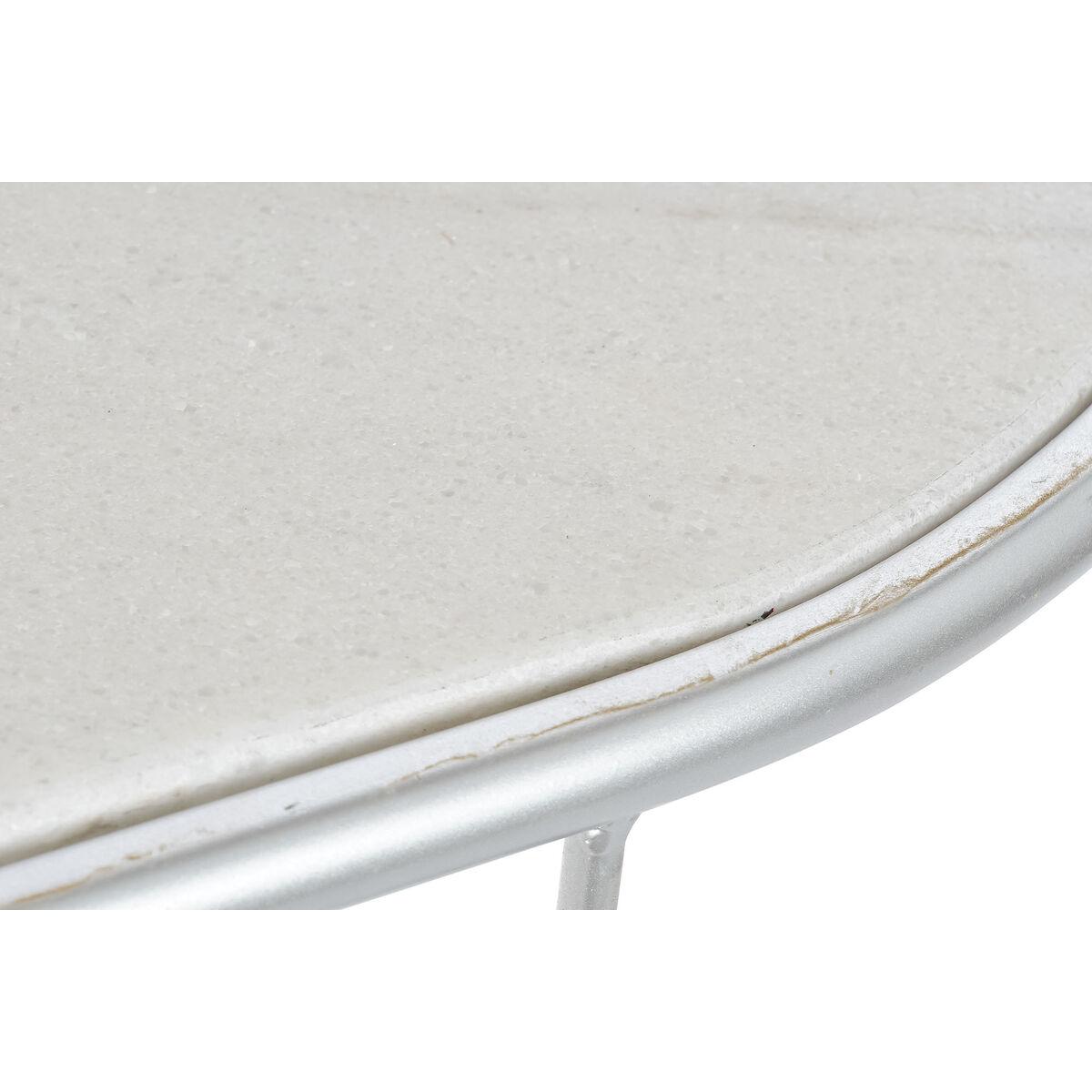 Recibidor DKD Home Decor Blanco Plateado 115 x 35 x 78 cm