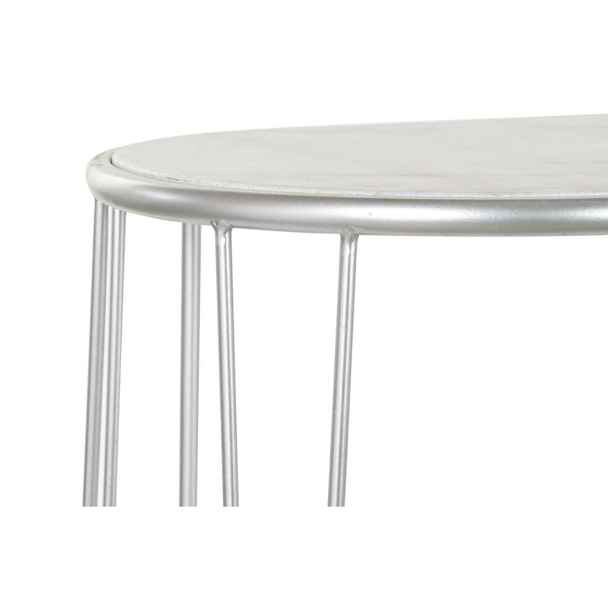 Recibidor DKD Home Decor Blanco Plateado 115 x 35 x 78 cm