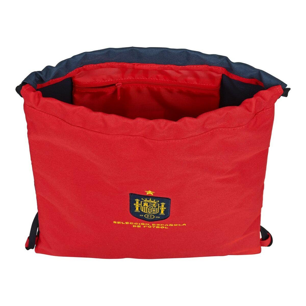 Bolsa Mochila con Cuerdas RFEF Azul Rojo 35 x 40 x 1 cm