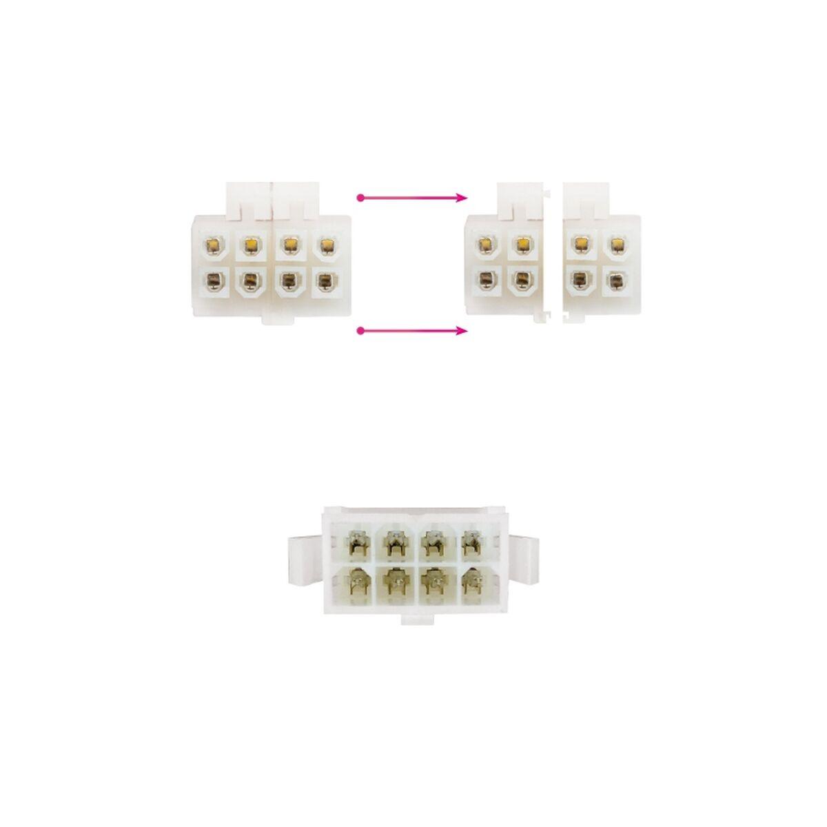 Cable alargador TooQ 8P/H-4+4P/M Cable de Alimentación Cable