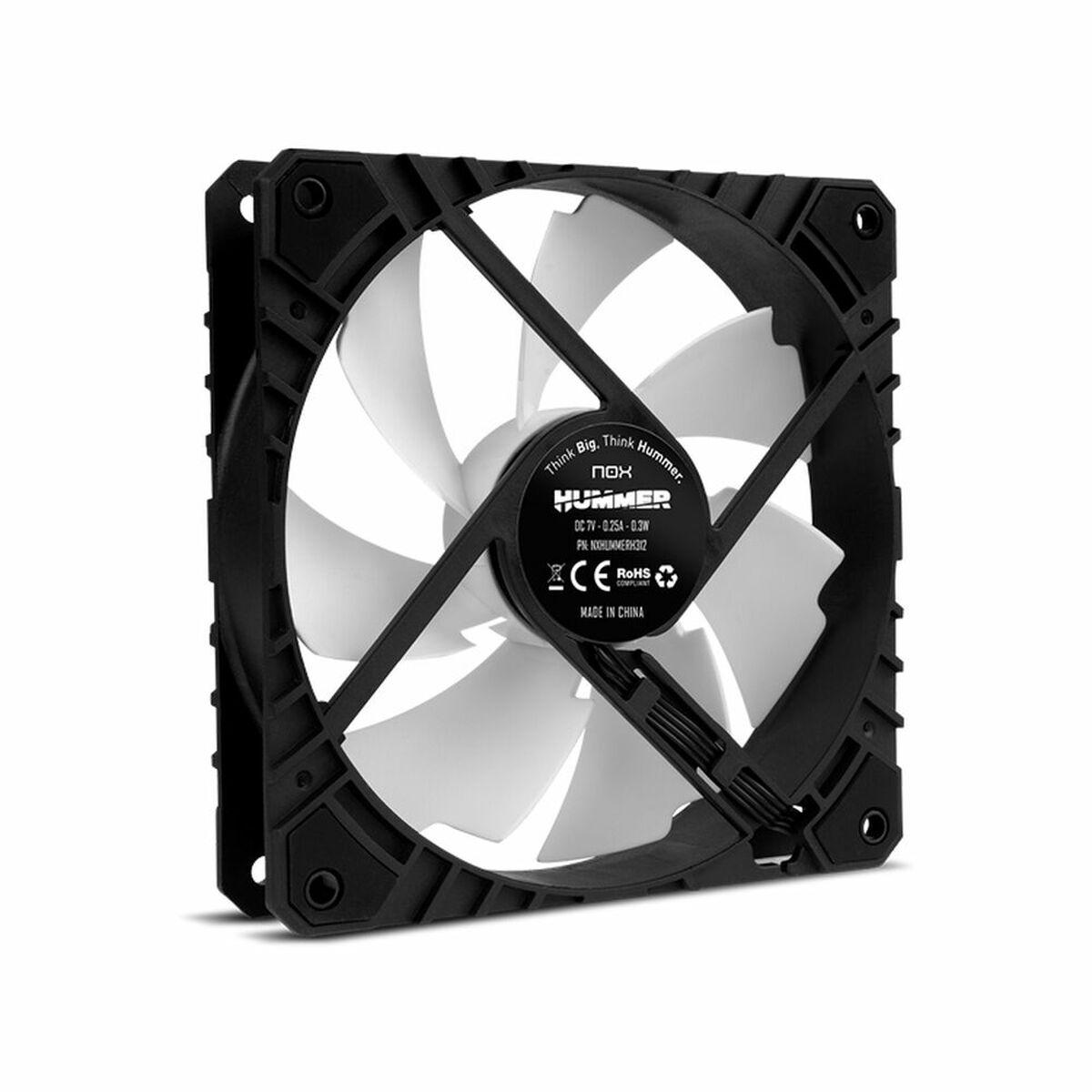 Ventilador de Caja Nox-Xtreme H-FAN PRO Ø 12 cm Blanco 2200 rpm