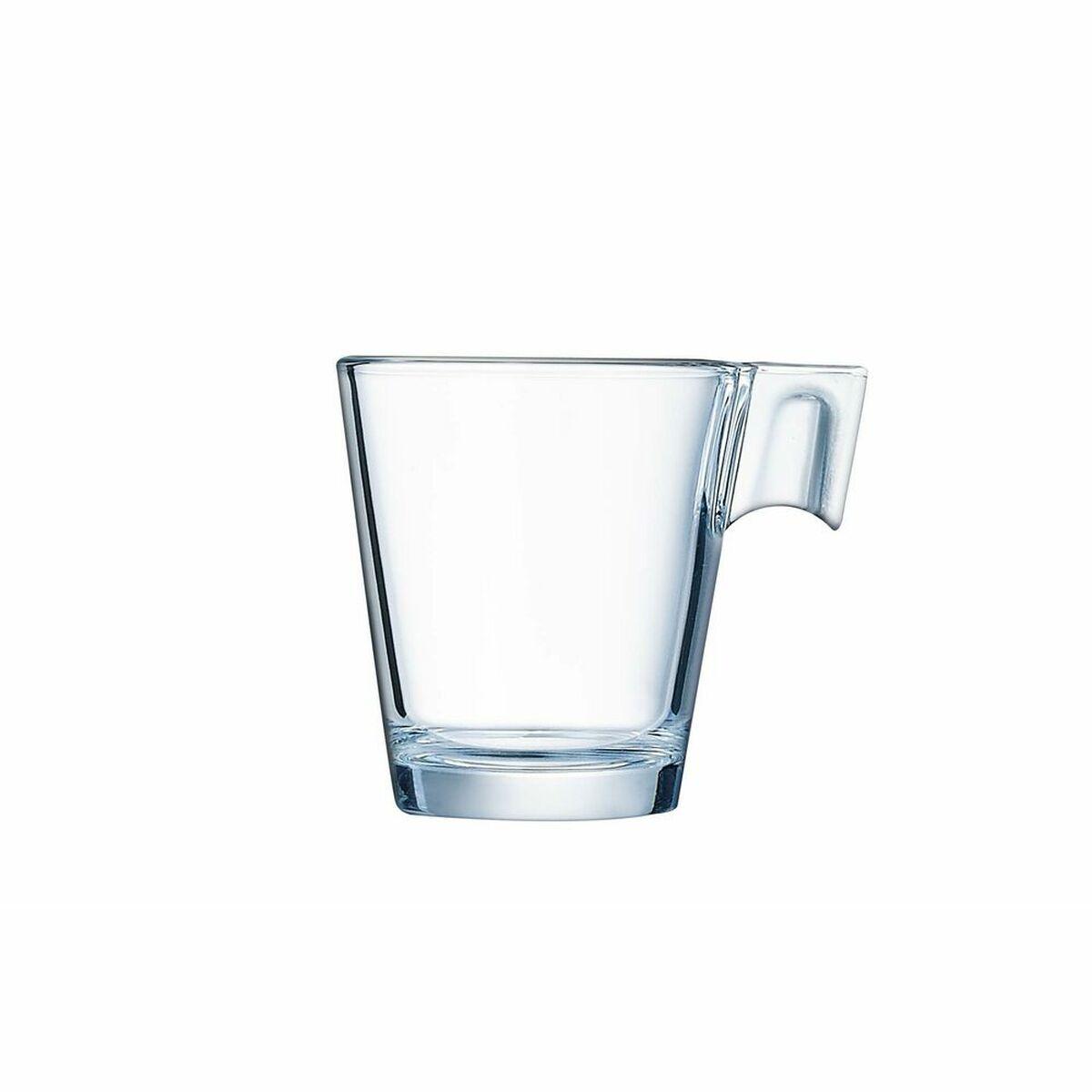 Juego de Tazas de Café Arcoroc ARC C1360 Transparente Vidrio 80 ml (12 Unidades)