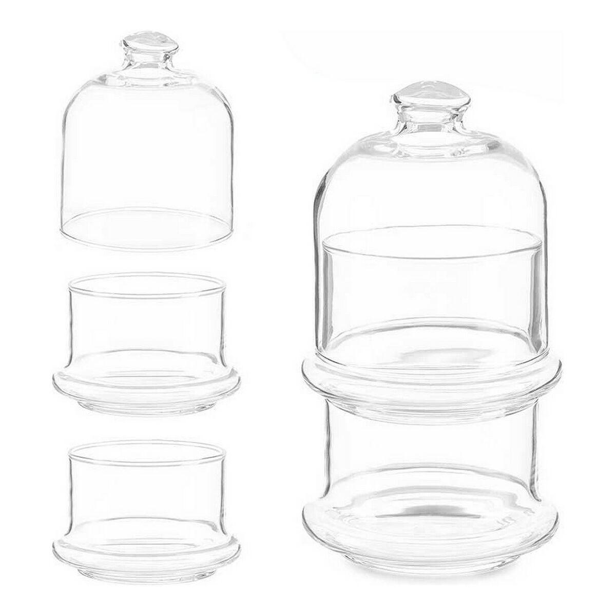 Tarro de galletas Pasabahce Villa Patisserie Transparente Vidrio 2 x 230 ml 9 x 16,5 x 9 cm Bombones