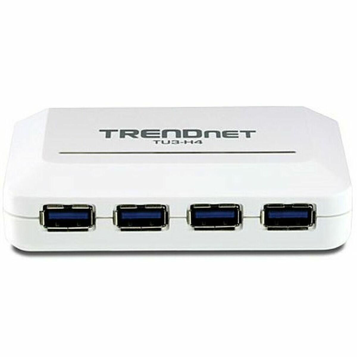 Hub USB Trendnet TU3-H4               Blanco