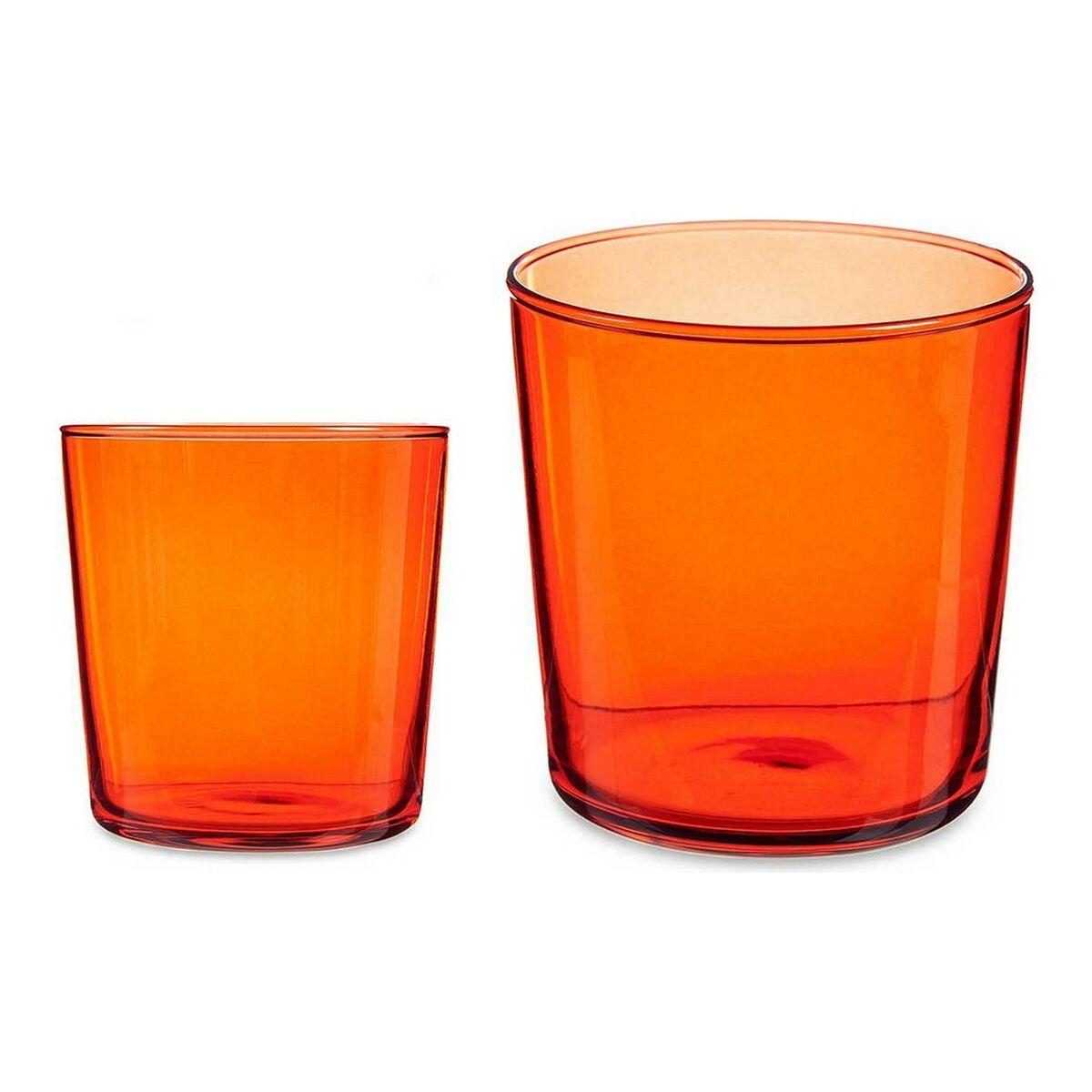 Vaso para Cerveza Bistro Rojo Vidrio 380 ml (6 pcs)