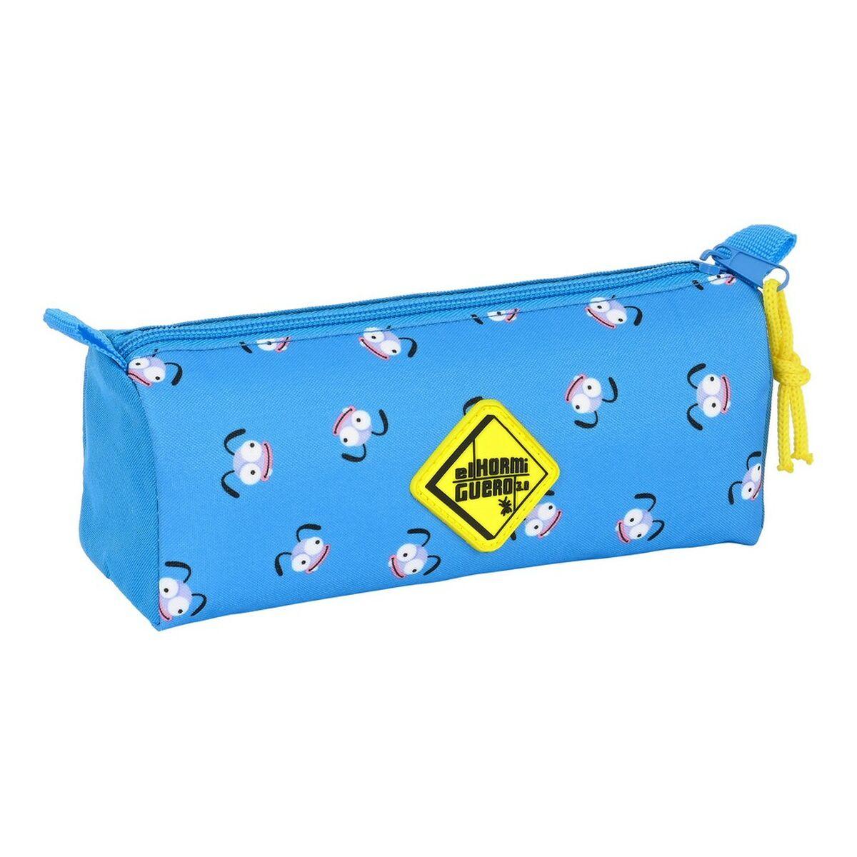Estuche Escolar El Hormiguero Azul (21 x 8 x 7 cm)