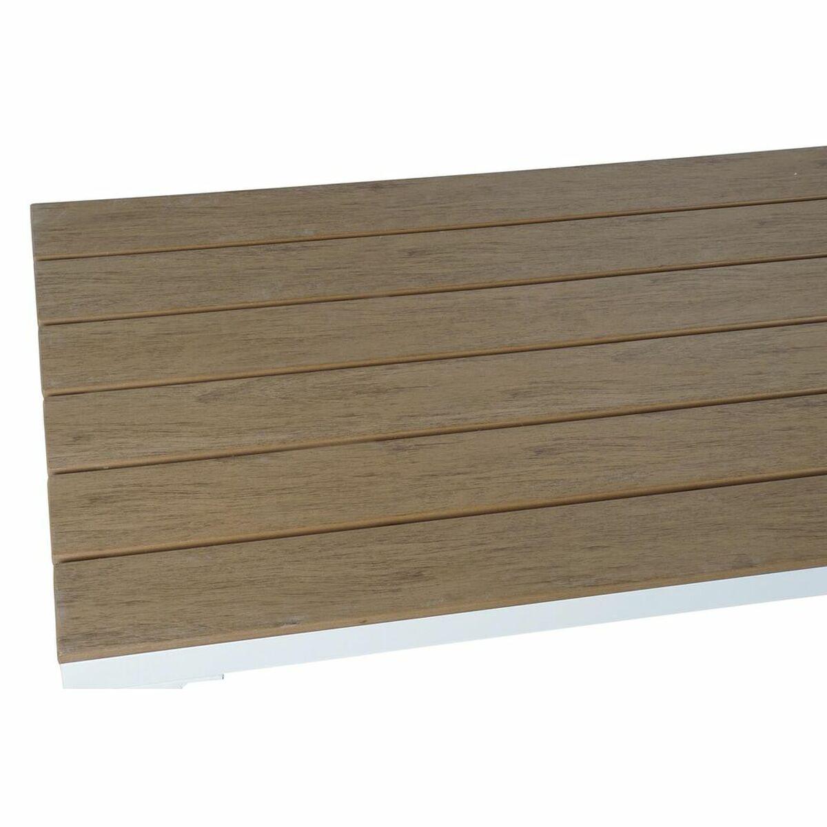 Sofá de Jardín DKD Home Decor Beige Madera Poliéster Acero (231 x 219 x 74 cm)  