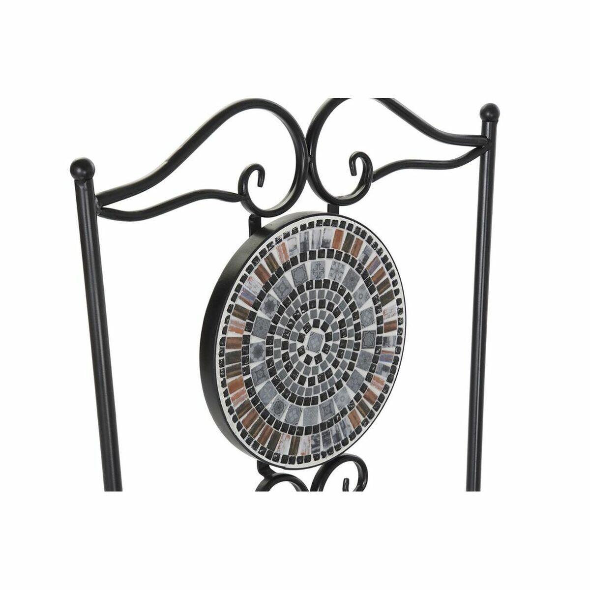 Silla de Jardín DKD Home Decor Cerámica Negro Forja (42 x 50 x 90 cm)