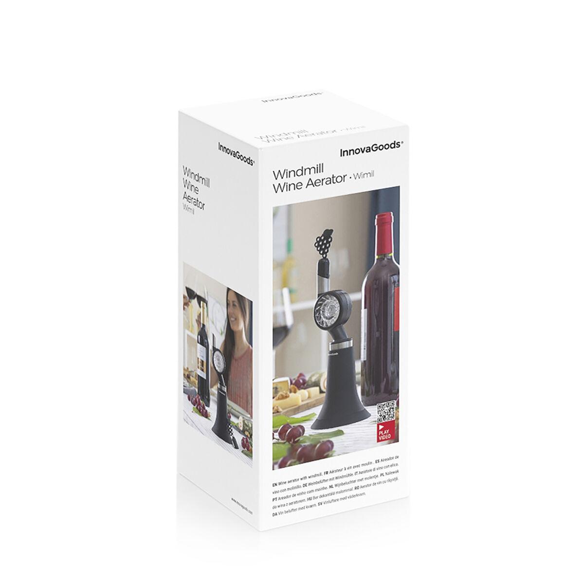 Aireador de Vino con Molinillo y Soporte Wimil InnovaGoods