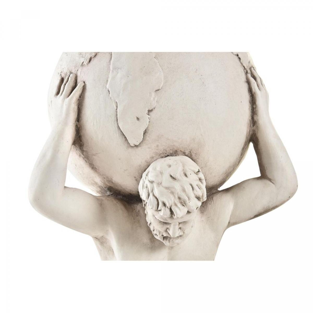 Figura Decorativa para Jardín DKD Home Decor Atlas Blanco Magnesio (31 x 28 x 56 cm)