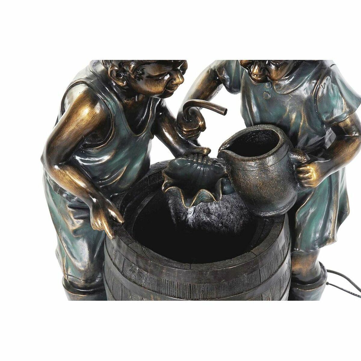 Fuente de Jardín DKD Home Decor Bronce Resina Niños 57 x 42 x 77 cm