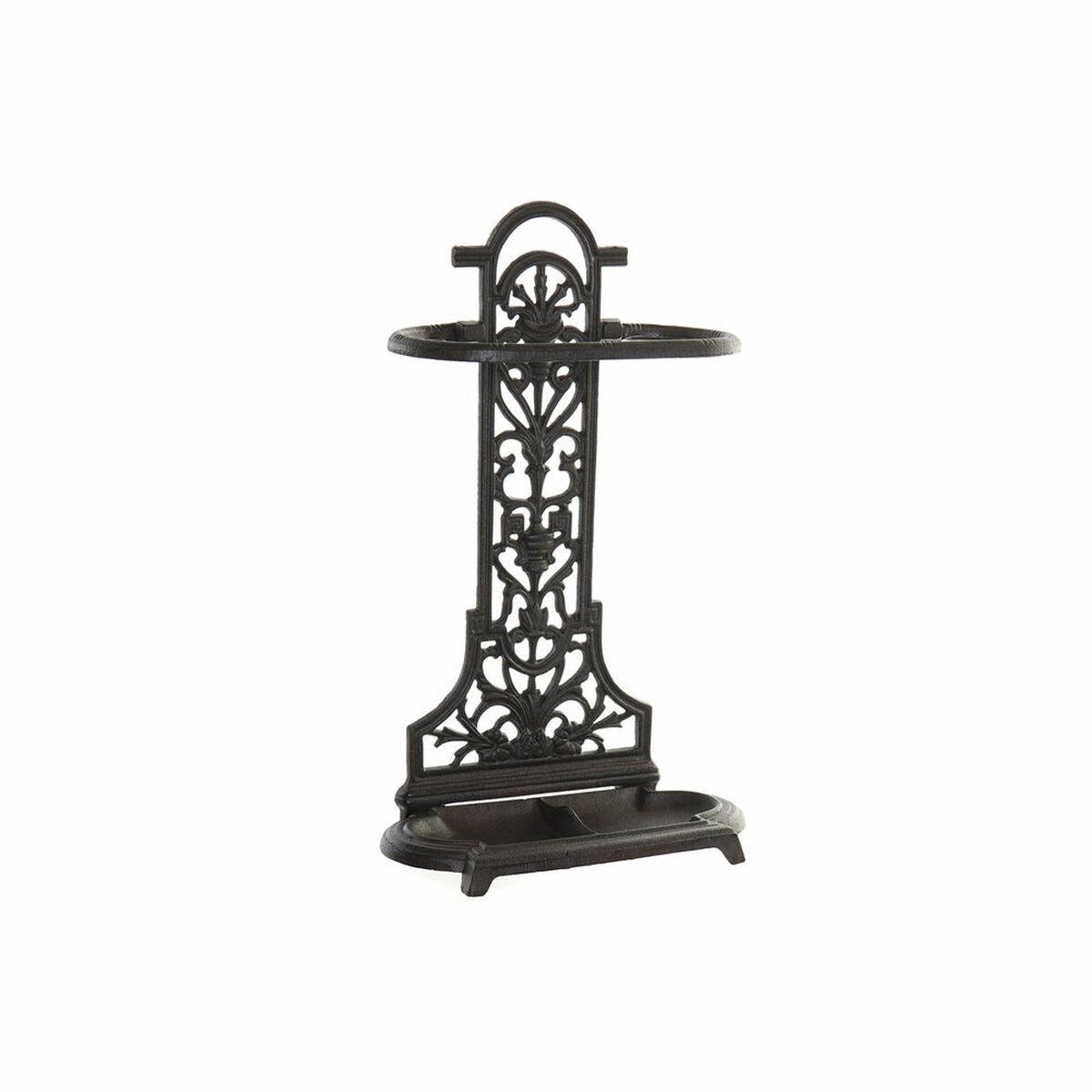 Paragüero DKD Home Decor Marrón Hierro colado (31 x 15,5 x 51 cm)