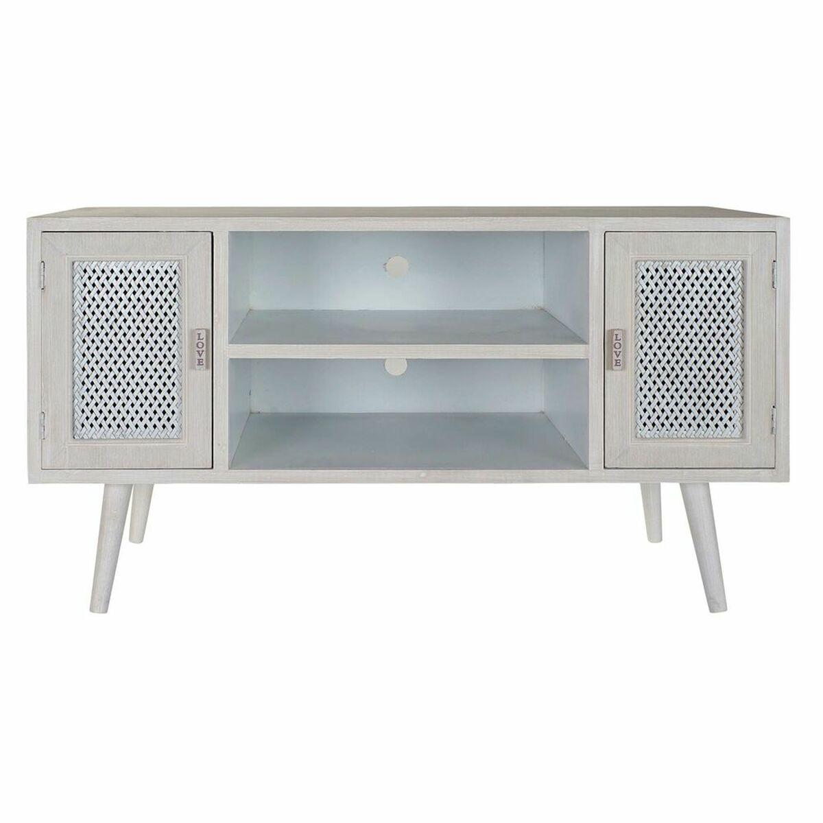 Mueble de TV DKD Home Decor Blanco Madera MDF (110 x 61 x 41 cm)